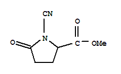 Proline,1-cyano-5-oxo-,methyl ester (9ci) Structure,367906-53-4Structure