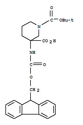 1,3-Piperidinedicarboxylicacid,3-[[(9h-fluoren-9-ylmethoxy)carbonyl ]amino]-,1-(1,1-dimethylethyl)ester(9ci) Structure,368866-21-1Structure