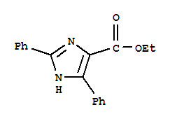 2,4-Diphenyl-1h-imidazole-5-carboxylic acid ethyl ester Structure,37009-52-2Structure