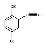 Ethanone,1-(3-ethynyl-4-hydroxyphenyl)-(9ci) Structure,370565-08-5Structure