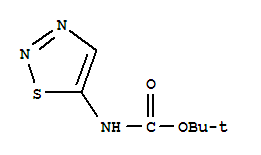 Carbamic acid,1,2,3-thiadiazol-5-yl-,1,1-dimethylethyl ester (9ci) Structure,372089-60-6Structure