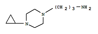 1-Piperazinepropanamine,4-cyclopropyl-(9ci) Structure,373608-43-6Structure