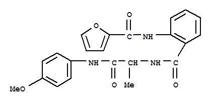 2-Furancarboxamide,n-[2-[[[2-[(4-methoxyphenyl)amino]-1-methyl-2-oxoethyl ]amino]carbonyl ]phenyl ]-(9ci) Structure,374562-69-3Structure