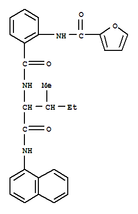 2-Furancarboxamide,n-[2-[[[2-methyl-1-[(1-naphthalenylamino)carbonyl]butyl]amino]carbonyl]phenyl]-(9ci) Structure,374562-72-8Structure