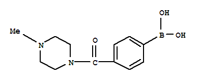 Boronic acid,[4-[(4-methyl-1-piperazinyl)carbonyl ]phenyl ]-(9ci) Structure,374927-12-5Structure