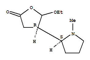 2(3H)-furanone,5-ethoxydihydro-4-[(2r)-1-methyl-2-pyrrolidinyl ]-,(4s)-rel-(9ci) Structure,375348-90-6Structure