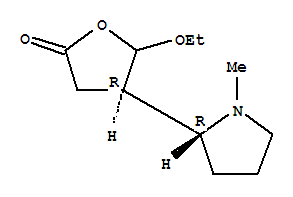 2(3H)-furanone,5-ethoxydihydro-4-[(2r)-1-methyl-2-pyrrolidinyl ]-,(4r)-rel-(9ci) Structure,375348-91-7Structure