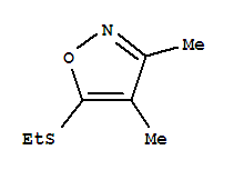 Isoxazole,5-(ethylthio)-3,4-dimethyl-(9ci) Structure,37543-61-6Structure