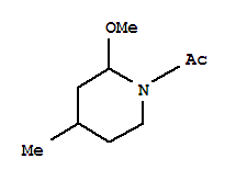 Piperidine,1-acetyl-2-methoxy-4-methyl-(9ci) Structure,376653-23-5Structure