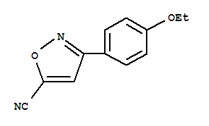 5-Isoxazolecarbonitrile,3-(4-ethoxyphenyl)-(9ci) Structure,377051-22-4Structure