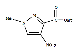 1H-pyrazole-3-carboxylicacid,1-methyl-4-nitro-,ethylester(9ci) Structure,378203-86-2Structure