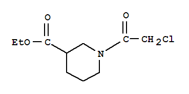 3-Piperidinecarboxylic acid,1-(chloroacetyl)-,ethyl ester (9ci) Structure,379254-55-4Structure