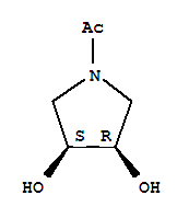 3,4-Pyrrolidinediol ,1-acetyl-,(3r,4s)-rel-(9ci) Structure,380357-17-5Structure