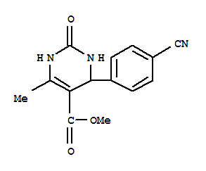 5-Pyrimidinecarboxylicacid,4-(4-cyanophenyl)-1,2,3,4-tetrahydro-6-methyl-2-oxo-,methylester(9ci) Structure,380639-21-4Structure