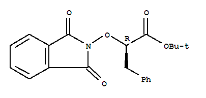 Benzenepropanoic acid,a-[(1,3-dihydro-1,3-dioxo-2H-isoindol-2-yl)oxy]-, 1,1-dimethylethyl ester, (aR)- Structure,380886-37-3Structure