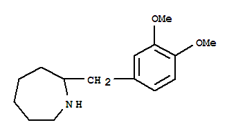 2-[(3,4-Dimethoxyphenyl)methyl]hexahydro-1H-azepine, Structure,383129-91-7Structure