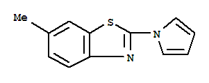 Benzothiazole,6-methyl-2-(1h-pyrrol-1-yl)-(9ci) Structure,383141-97-7Structure