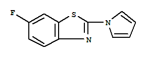 Benzothiazole,6-fluoro-2-(1h-pyrrol-1-yl)-(9ci) Structure,383141-99-9Structure