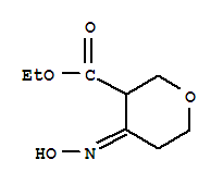 2H-pyran-3-carboxylicacid,tetrahydro-4-(hydroxyimino)-,ethylester(9ci) Structure,384330-32-9Structure