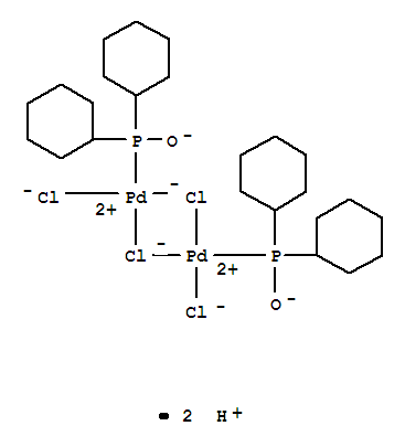 Dihydrogen di-mu-chlorodichlorobis(dicyclohexylphophinito-kp)dipalladate(2-) Structure,386706-35-0Structure