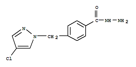 Benzoic acid,4-[(4-chloro-1h-pyrazol-1-yl)methyl ]-,hydrazide (9ci) Structure,386736-92-1Structure