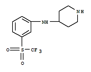 N-[3-[(trifluoromethyl)sulfonyl ]phenyl ]piperidine-4-amine Structure,387350-88-1Structure