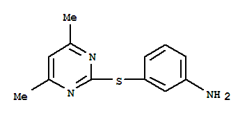 2-[(3-Aminophenyl)thio]-4,6-dimethylpyrimidine Structure,387358-42-1Structure