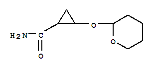 2-[(Tetrahydro-2h-pyran-2-yl)oxy]cyclopropanecarboxamide Structure,387845-22-9Structure