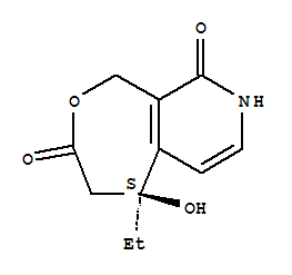 (5S)-5-ethyl-5-hydroxy-1,4,5,8-tetrahydrooxepino[3,4-c]pyridine-3,9-dione Structure,387862-46-6Structure