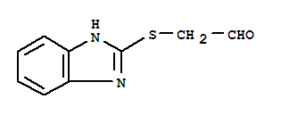 Acetaldehyde, (1h-benzimidazol-2-ylthio)-(9ci) Structure,38800-12-3Structure