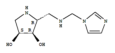 3,4-Pyrrolidinediol ,2-[[(1h-imidazol-1-ylmethyl)amino]methyl ]-,(2r,3r,4s)-(9ci) Structure,388076-95-7Structure