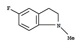 1H-indole,5-fluoro-2,3-dihydro-1-methyl-(9ci) Structure,388078-34-0Structure