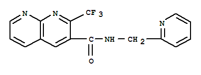 1,8-Naphthyridine-3-carboxamide,n-(2-pyridinylmethyl)-2-(trifluoromethyl)-(9ci) Structure,388565-55-7Structure