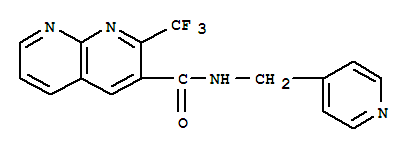 1,8-Naphthyridine-3-carboxamide,n-(4-pyridinylmethyl)-2-(trifluoromethyl)-(9ci) Structure,388565-56-8Structure