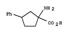 Cyclopentanecarboxylic acid,1-amino-3-phenyl-(9ci) Structure,388631-18-3Structure