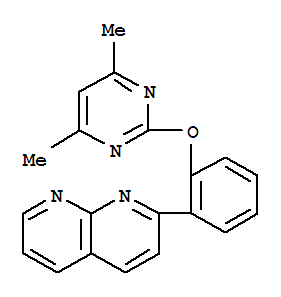 1,8-Naphthyridine,2-[2-[(4,6-dimethyl-2-pyrimidinyl)oxy]phenyl ]-(9ci) Structure,389117-50-4Structure