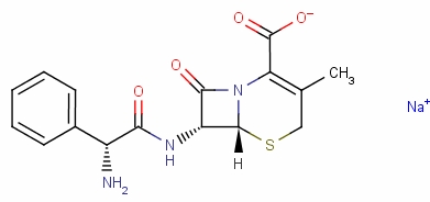 Sodium [6r-[6alpha,7beta(r*)]]-7-(aminophenylacetamido)-3-methyl-8-oxo-5-thia-1-azabicyclo[4.2.0]oct-2-ene-2-carboxylate Structure,38932-40-0Structure