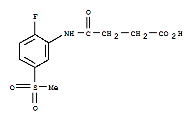 4-{[2-Fluoro-5-(methylsulfonyl)phenyl]amino}-4-oxobutanoic acid Structure,389609-83-0Structure