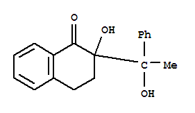 1(2H)-naphthalenone, 3,4-dihydro-2-hydroxy-2-(1-hydroxy-1-phenylethyl)- Structure,38990-69-1Structure