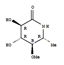 (3R,4r,5r,6r)-3,4-dihydroxy-5-methoxy-6-methyl-2-piperidinone Structure,391594-52-8Structure