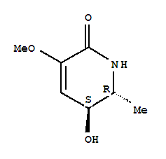 (5S,6r)-5-hydroxy-3-methoxy-6-methyl-5,6-dihydro-2(1h)-pyridinone Structure,391594-53-9Structure