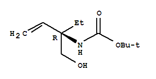 [(3R)-3-(hydroxymethyl)-1-penten-3-yl](2-methyl-2-propanyl)carbamic acid Structure,391678-40-3Structure