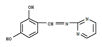 1,3-Benzenediol ,4-[(2-pyrimidinylimino)methyl ]-(9ci) Structure,392312-34-4Structure