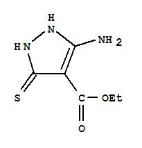 1H-pyrazole-4-carboxylicacid,5-amino-2,3-dihydro-3-thioxo-,ethylester(9ci) Structure,392672-02-5Structure