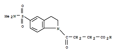 4-{5-[(Dimethylamino)sulfonyl ]-2,3-dihydro-1h-indol-1-yl }-4-oxobutanoicacid Structure,393795-65-8Structure