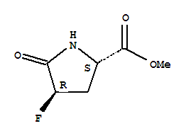 L-proline,4-fluoro-5-oxo-,methyl ester,(4r)-(9ci) Structure,393810-25-8Structure