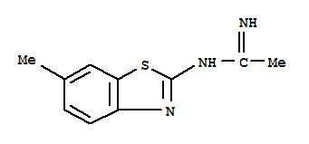 Ethanimidamide,n-(6-methyl-2-benzothiazolyl)-(9ci) Structure,395065-74-4Structure