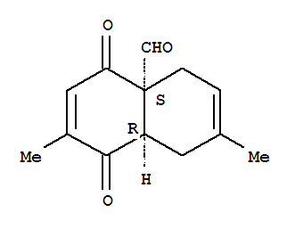 4A(4h)-naphthalenecarboxaldehyde,1,5,8,8a-tetrahydro-2,7-dimethyl-1,4-dioxo-,(4ar,8as)-rel-(9ci) Structure,395643-36-4Structure