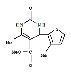 5-Pyrimidinecarboxylicacid,1,2,3,4-tetrahydro-6-methyl-4-(3-methyl-2-thienyl)-2-oxo-,methylester(9ci) Structure,395680-71-4Structure