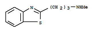 2-Benzothiazolepropanamine,n-methyl-(9ci) Structure,39650-74-3Structure